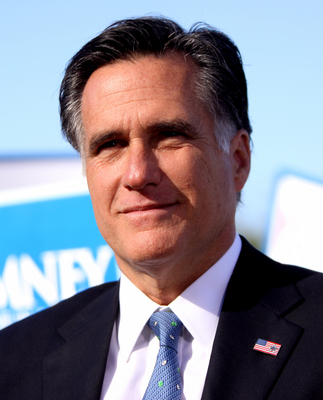 Mitt Romney wooden framed poster