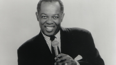 Lou Rawls poster with hanger