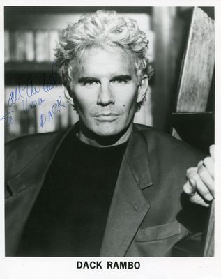 Dack Rambo poster with hanger