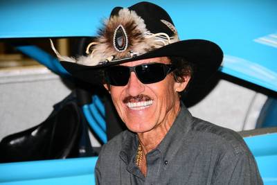 Richard Petty poster with hanger