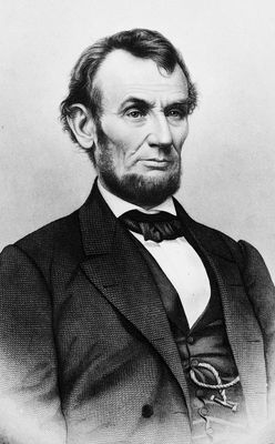 Abraham Lincoln metal framed poster