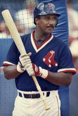 Jim Rice poster with hanger