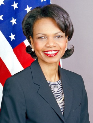 Condoleezza Rice poster with hanger