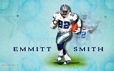 Emmitt Smith poster with hanger