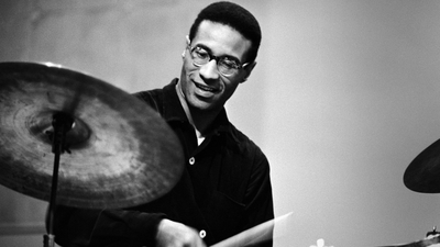 Max Roach poster with hanger