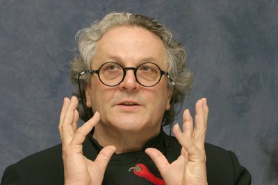 George Miller poster with hanger