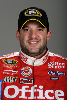 Tony Stewart poster with hanger