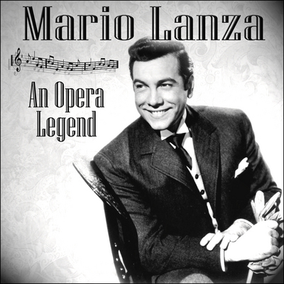 Mario Lanza poster with hanger