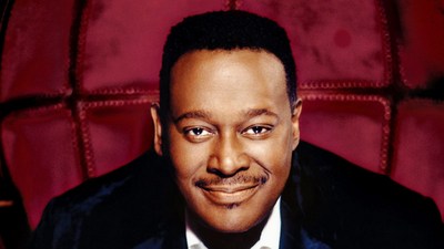 Luther Vandross poster with hanger