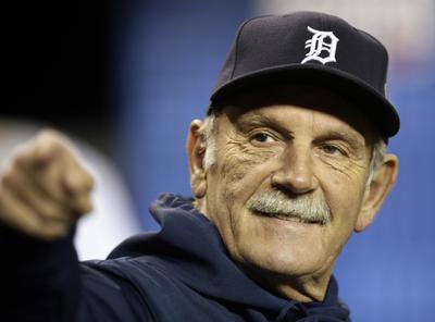 Jim Leyland poster with hanger