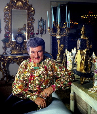 Liberace poster with hanger