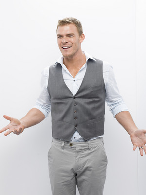 Alan Ritchson wooden framed poster