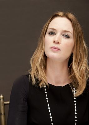 Emily Blunt - Leo Rigah The Adjustment Bureau Press Conference Portraits 2011 (x4 HQ) poster with hanger