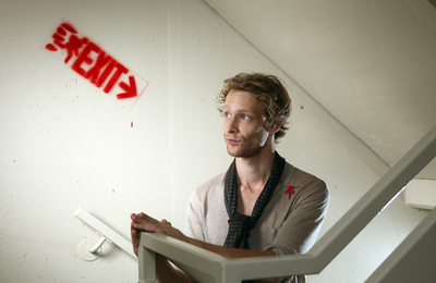 Johnny Lewis poster with hanger