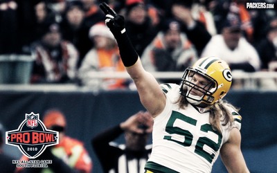 Clay Matthews poster with hanger