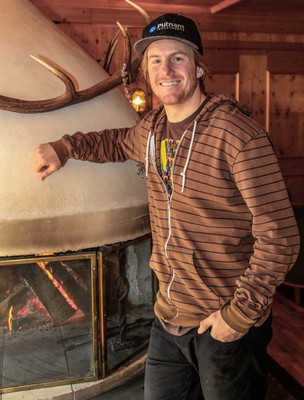 Ted Ligety poster with hanger