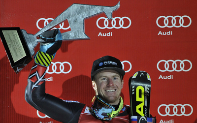 Ted Ligety poster with hanger