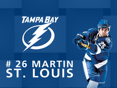 Martin St Louis poster with hanger