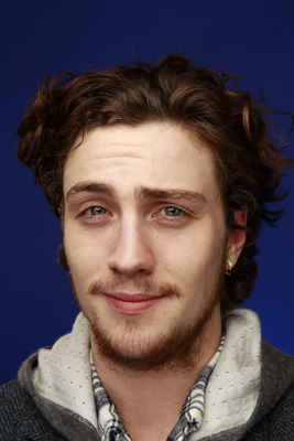 Aaron Johnson poster with hanger