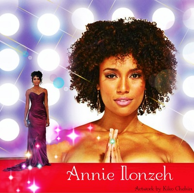 Annie Ilonzeh poster with hanger
