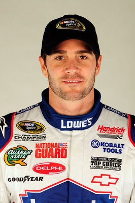 Jimmie Johnson poster with hanger