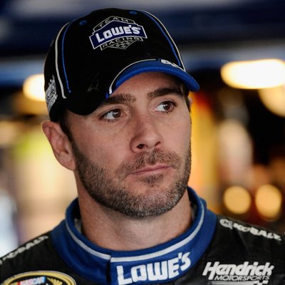 Jimmie Johnson poster with hanger