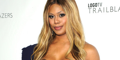 Laverne Cox poster with hanger