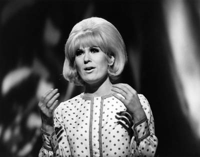 Dusty Springfield poster with hanger