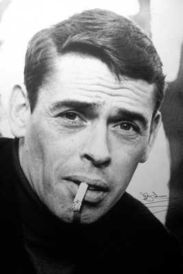 Jacques Brel poster with hanger