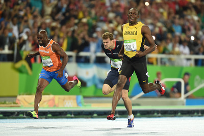 Usain Bolt tote bag