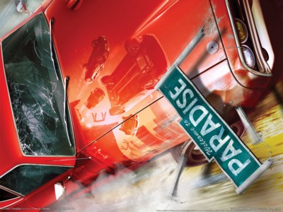 Burnout paradise poster with hanger