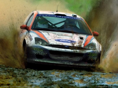 Colin mcrae rally 3 metal framed poster
