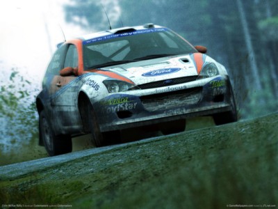 Colin mcrae rally 3 metal framed poster