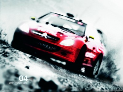 Colin mcrae rally 4 poster with hanger