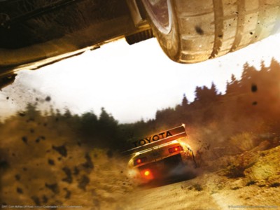 Dirt colin mcrae off-road poster with hanger