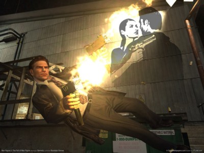 Max payne 2 the fall of max payne canvas poster