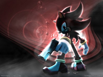 Shadow the hedgehog metal framed poster