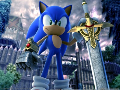 Sonic and the black knight poster with hanger