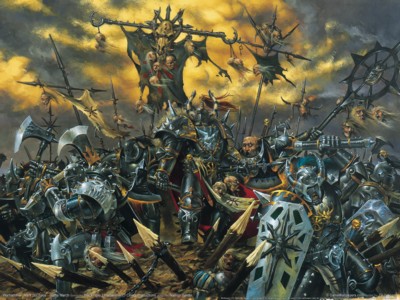 Warhammer mark of chaos - battle march poster