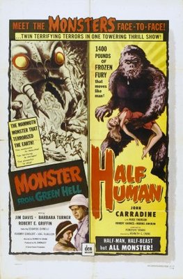 Half Human: The Story of the Abominable Snowman movie poster (1958) wood print