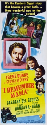 I Remember Mama movie poster (1948) canvas poster
