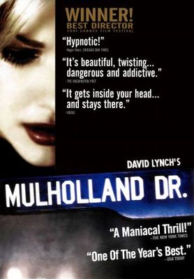 Mulholland Dr. movie poster (2001) wood print