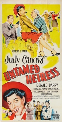 Untamed Heiress movie poster (1954) canvas poster