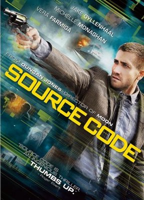 Source Code movie poster (2011) wood print