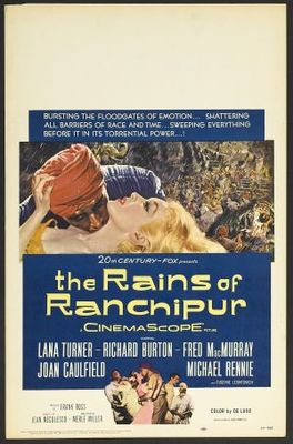 The Rains of Ranchipur movie poster (1955) poster with hanger