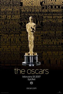 The 79th Annual Academy Awards movie poster (2007) Stickers MOV_006a5dd4