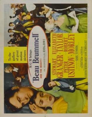 Beau Brummell movie poster (1954) metal framed poster