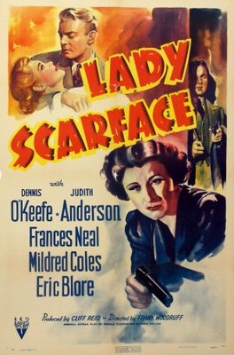 Lady Scarface movie poster (1941) metal framed poster