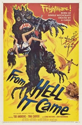 From Hell It Came movie poster (1957) Stickers MOV_00ac8237