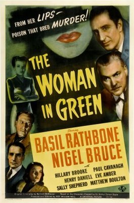 The Woman in Green movie poster (1945) wood print